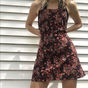Floral overall dress